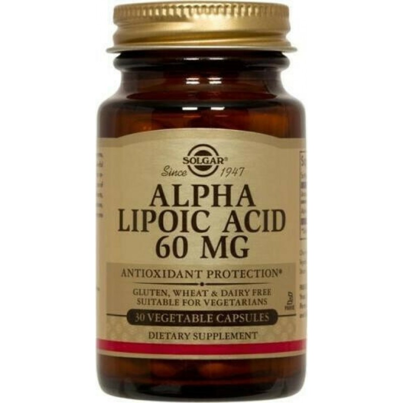 SOLGAR Alpha Lipoic Acid  60mg, 30 caps