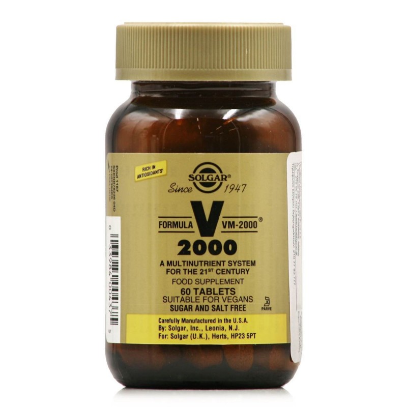 Solgar Formula VM-2000 60 Ταμπλέτες Solgar Formula VM-2000 60 Ταμπλέτες