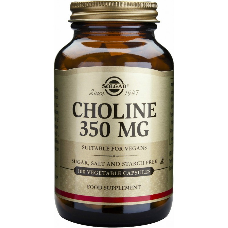 Solgar Choline 350mg 100 Κάψουλες