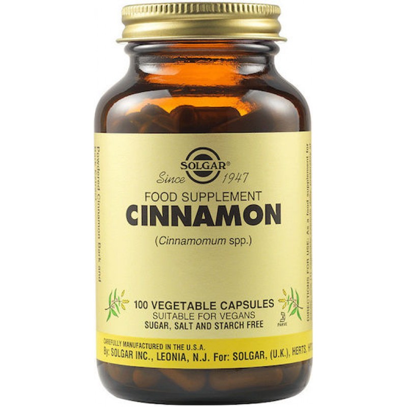 Solgar Full Potency Herbs Cinnamon 100 φυτικές κάψουλες Solgar Full Potency Herbs Cinnamon 100 φυτικές κάψουλες