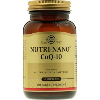 Solgar Nutri-Nano CoQ-10 3.1x χωρίς Γλουτένη 50 μαλακές κάψουλες