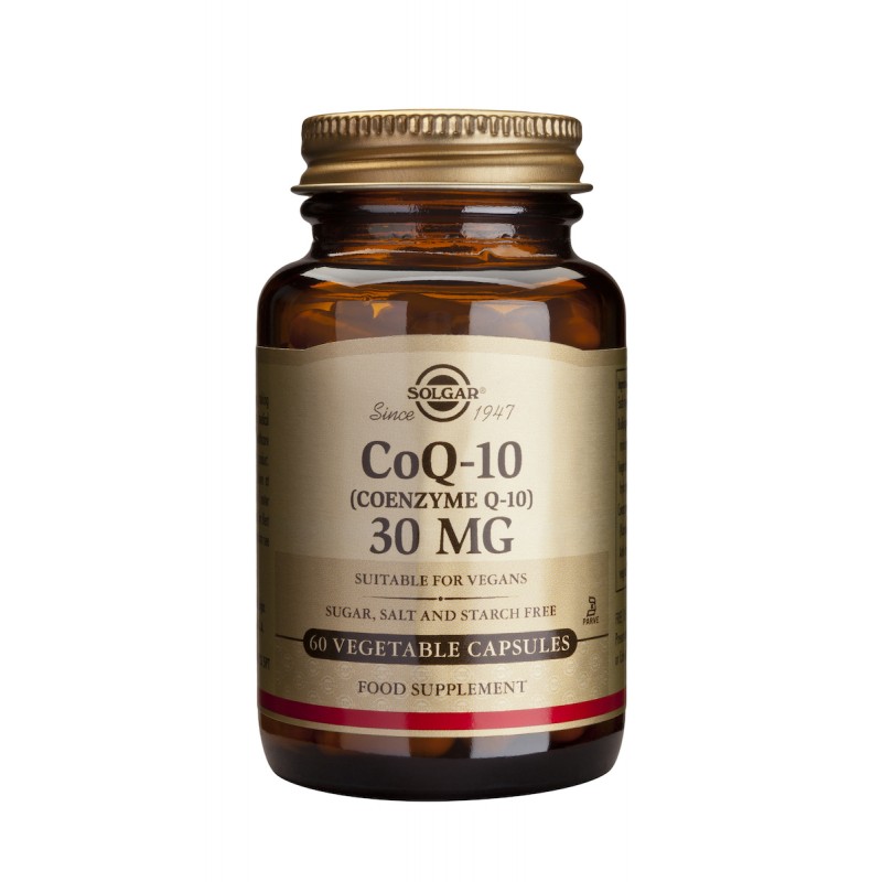 Solgar CoQ-10 30mg 60 φυτικές κάψουλες Solgar CoQ-10 30mg 60 φυτικές κάψουλες