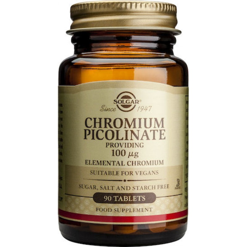 Solgar Chromium Picolinate 100mg 90tabs Solgar Chromium Picolinate 100mg 90tabs