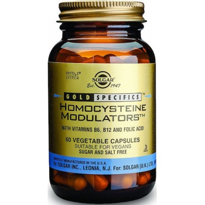 Solgar Gold Specifics Homocysteine Modulators 60 Φυτικές Κάψουλες Unflavoured