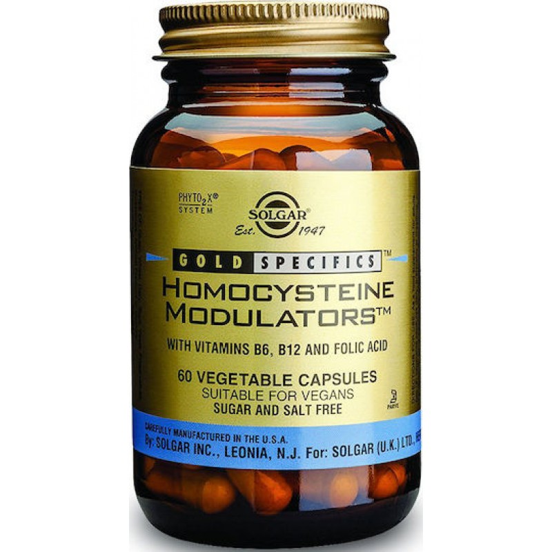 Solgar Gold Specifics Homocysteine Modulators 60 Φυτικές Κάψουλες Unflavoured