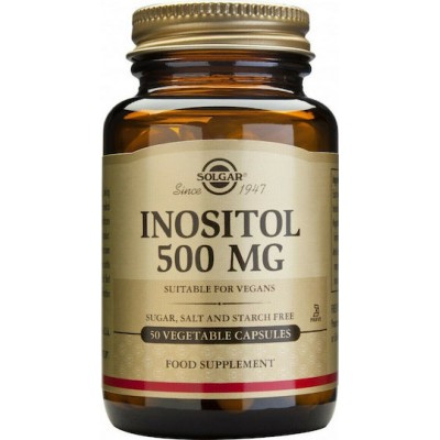 Solgar Inositol 500mg Συμπλήρωμα για Υγιή Μαλλιά 50 φυτικές κάψουλες