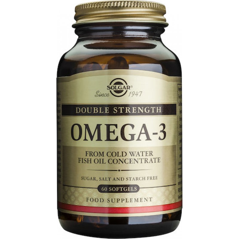 Solgar Omega-3 Double Strength 60softgels Solgar Omega-3 Double Strength 60softgels