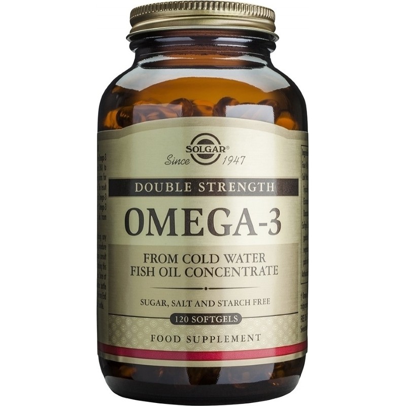 Solgar Double Strength Omega 3 Ιχθυέλαιο 120 μαλακές κάψουλες