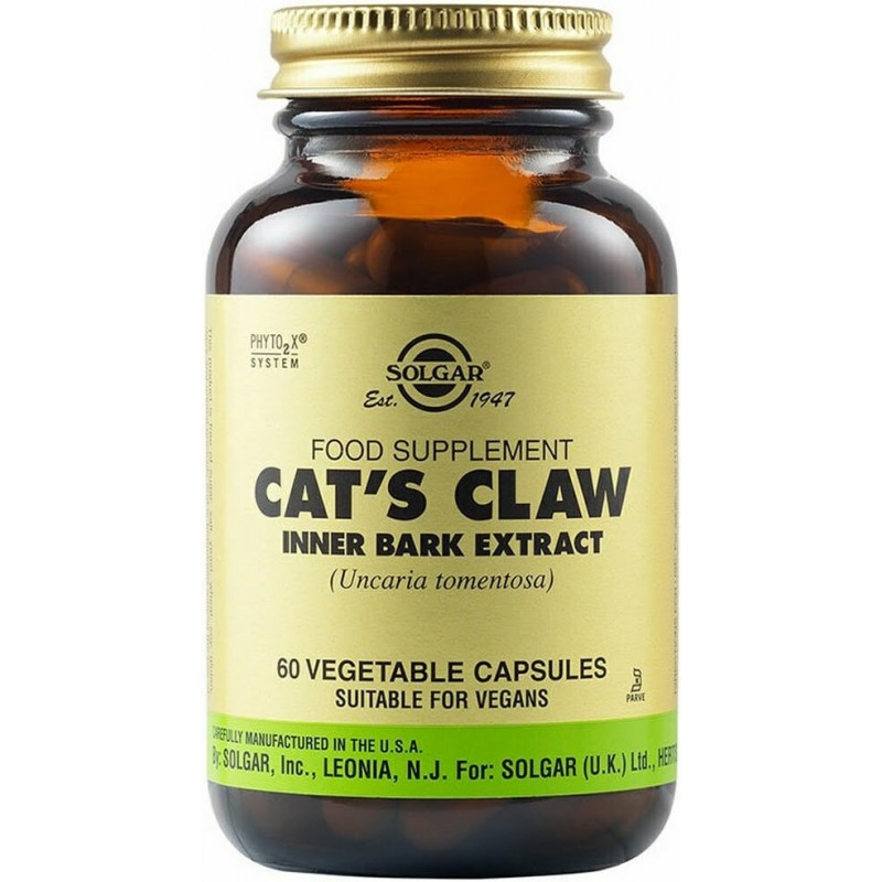 Solgar Cats Claw Extract 60 Κάψουλες