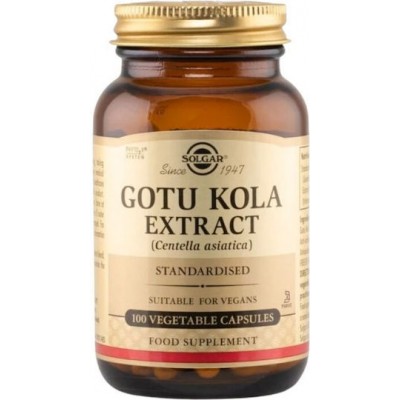 Solgar Standardized Gotu Kola Aerial Extract 100 φυτικές κάψουλες