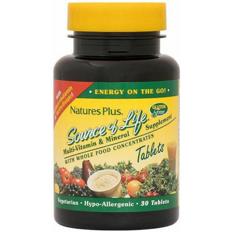 Nature's Plus Πολυβιταμίνη για Ενέργεια 30 ταμπλέτες