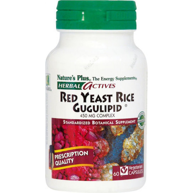Nature's Plus Red Yeast Rice Gugulipid 450mg 60V.Caps