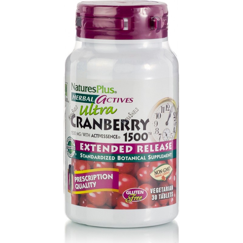 NaturesPlus Ultra Cranberry 1500mg Extended Release 30 tabs NaturesPlus Ultra Cranberry 1500mg Extended Release 30 tabs