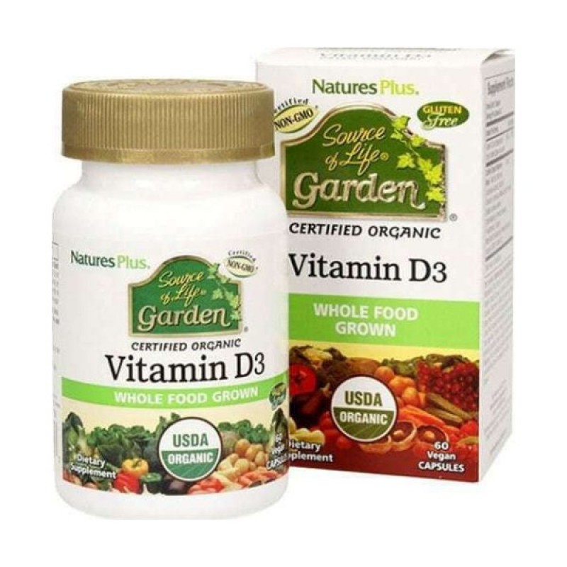 Nature's Plus Source Of Life Garden Vitamin D3 2.500IU 60caps Nature's Plus Source Of Life Garden Vitamin D3 2.500IU 60caps