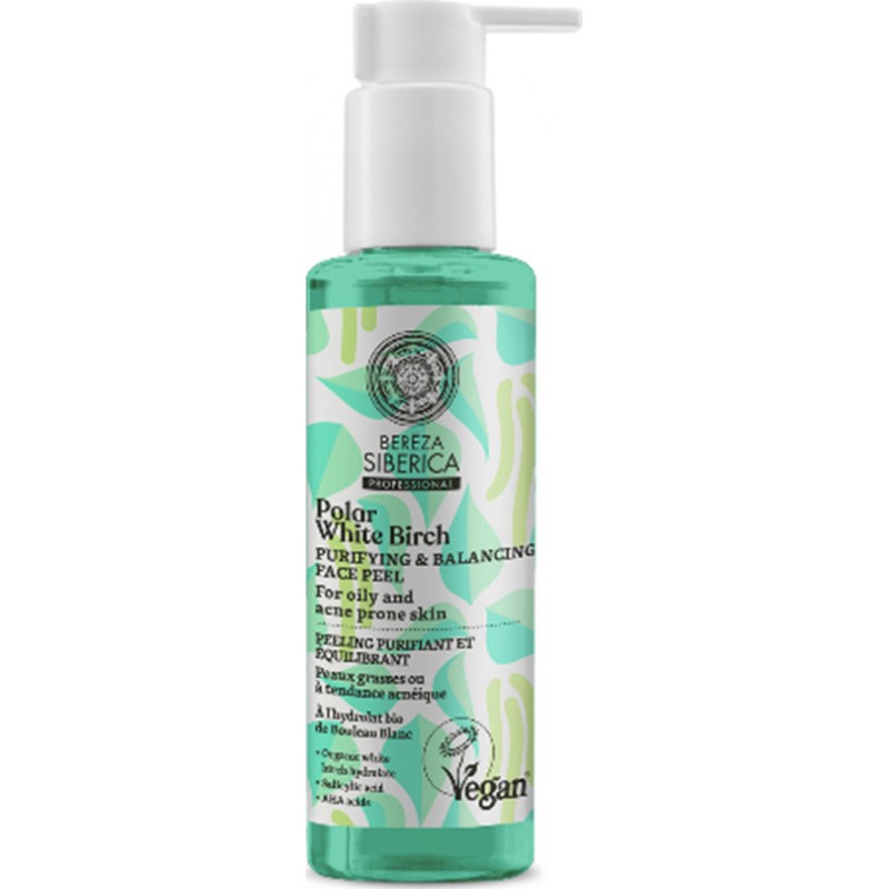 Natura Siberica Bereza Polar White Birch Peel Face Μανδελικό Peeling Προσώπου για Μαύρα Στίγματα 145ml