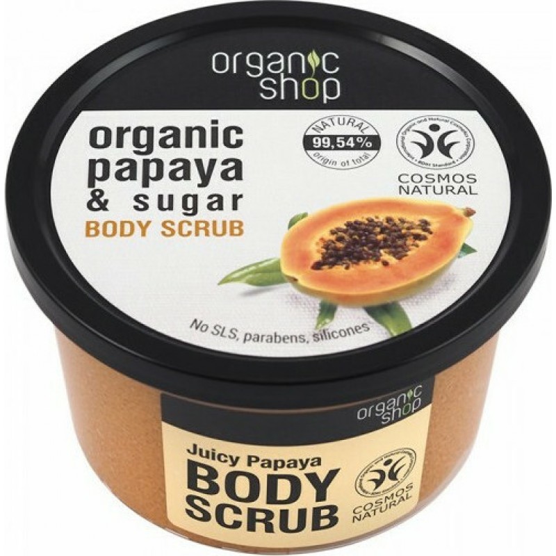 Natura Siberica Organic Shop Papaya & Sugar Scrub Σώματος 250ml