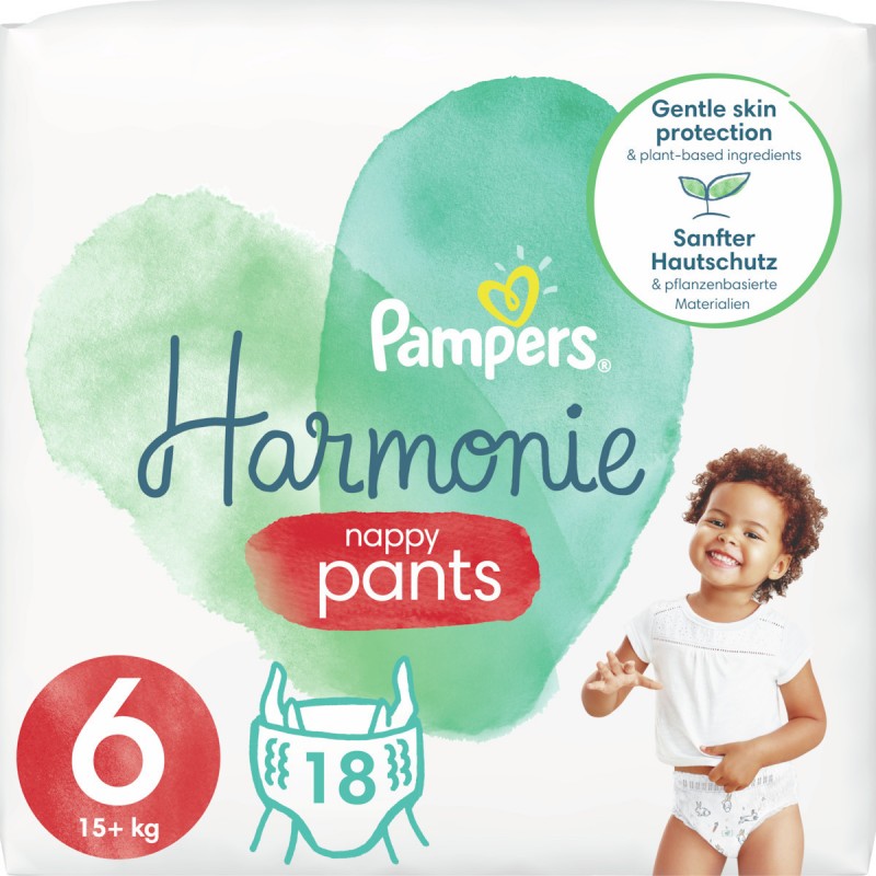 Pampers Πάνες Βρακάκι Harmonie No. 6 για 15+kg 18τμχ