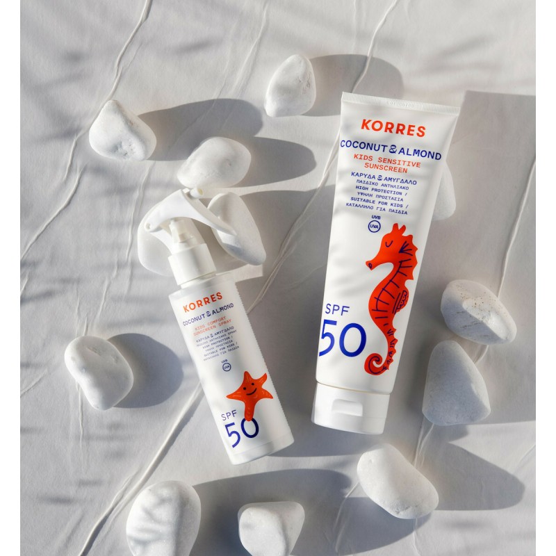 KORRES Kids Coconut & Almond Sunscreen Σετ Spray SPF50 2x150ml