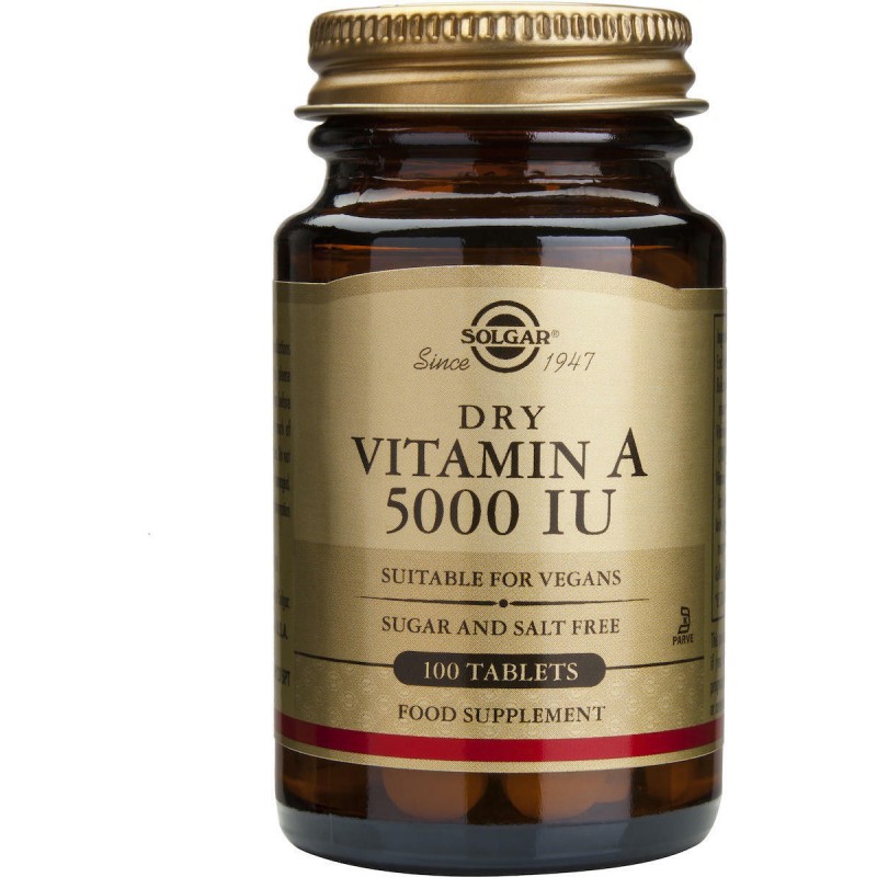 SOLGAR Vitamin A 5000IU 100 tabs SOLGAR Vitamin A 5000IU 100 tabs
