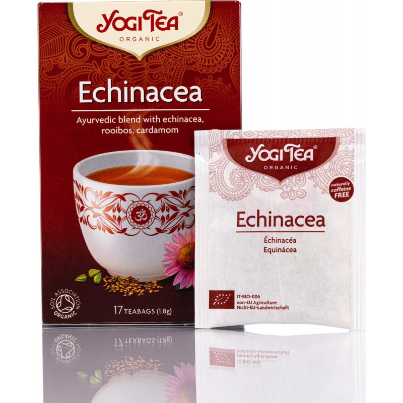 Yogi tea Bιολογικό τσάι Echinacea (για το ανοσοποιητικό) 17 Φακελάκια