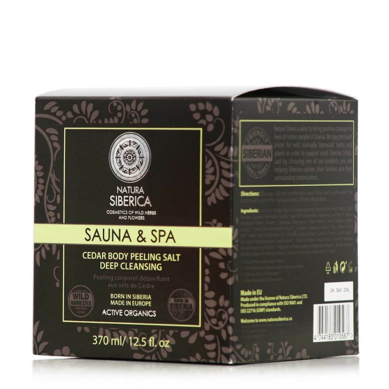 Natura Siberica Sauna & Spa Cedar Salt Detox Peeling Σώματος 370ml