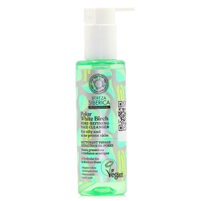 Natura Siberica Gel Καθαρισμού Bereza Polar White Birch Pore-Refining Face για Λιπαρές Επιδερμίδες 145ml