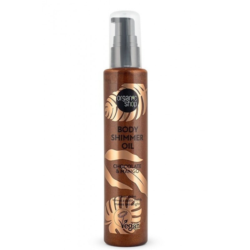 Natura Siberica Organic Shop Body Shimmer Dry Oil Chocolate & Mango 100ml