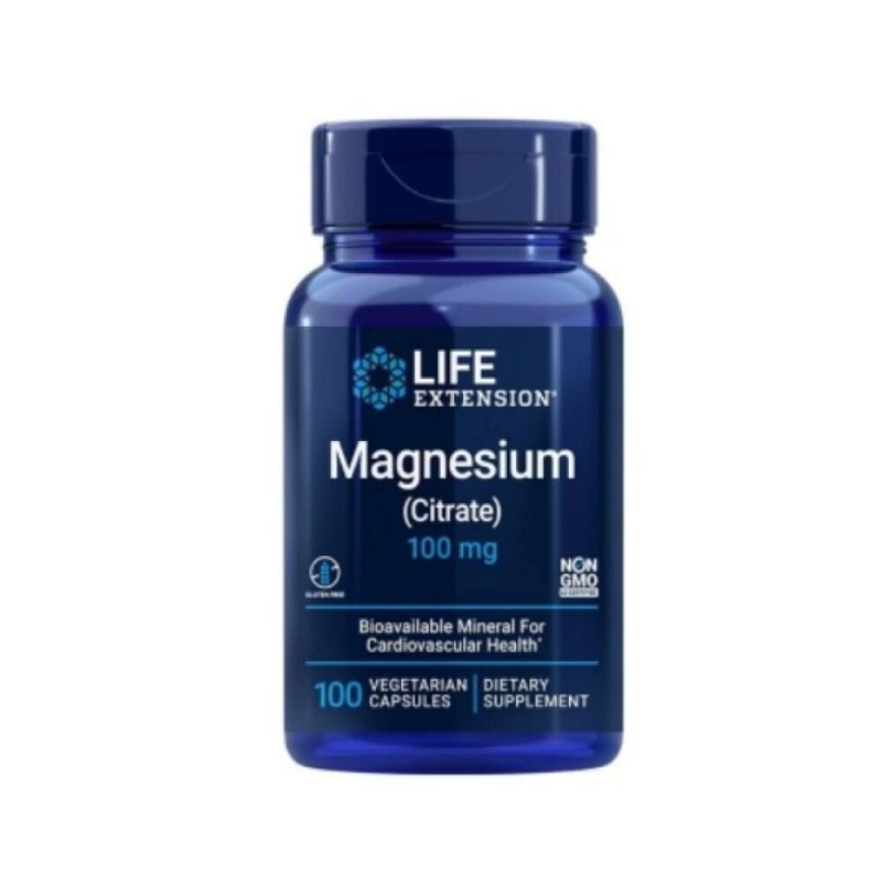 Life Extension Magnesium Citrate 100mg 100 φυτικές κάψουλες Life Extension Magnesium Citrate 100mg 100 φυτικές κάψουλες
