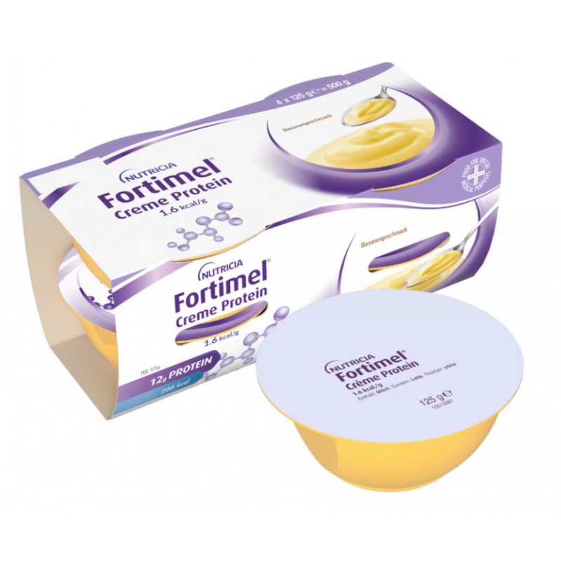 Nutricia Creme Protein Ειδικό Συμπλήρωμα Διατροφής 4 x 125gr Μπανάνα Nutricia Creme Protein Ειδικό Συμπλήρωμα Διατροφής 4 x 125gr Μπανάνα