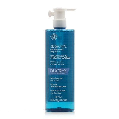 Ducray Keracnyl Gel Καθαρισμού Προσώπου για Ακνεϊκές Επιδερμίδες 400ml