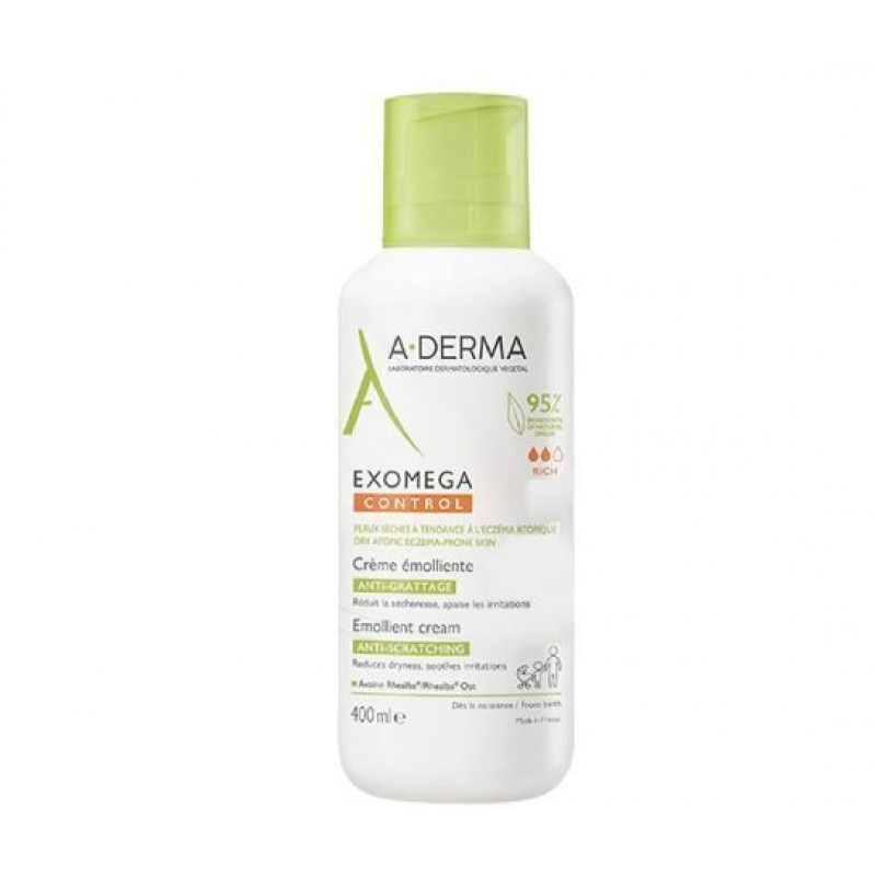 A-Derma Exomega Control Emollient Cream 400ml A-Derma Exomega Control Emollient Cream 400ml