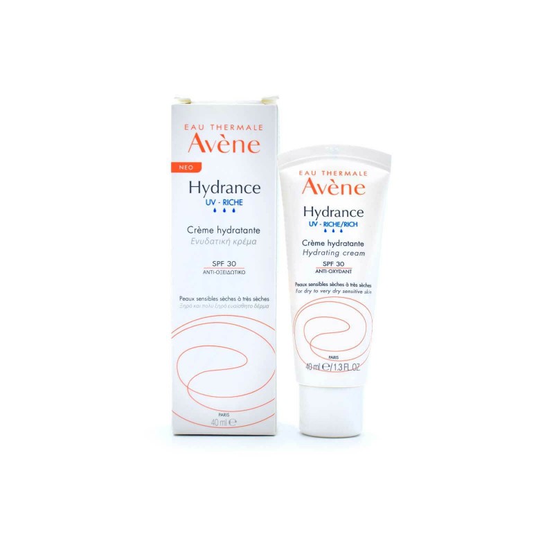Eau Thermale Avène Hydrance UV Rich 24ωρη Ενυδατική Κρέμα Προσώπου Ημέρας με SPF30 40ml Eau Thermale Avène Hydrance UV Rich 24ωρη Ενυδατική Κρέμα Προσώπου Ημέρας με SPF30 40ml