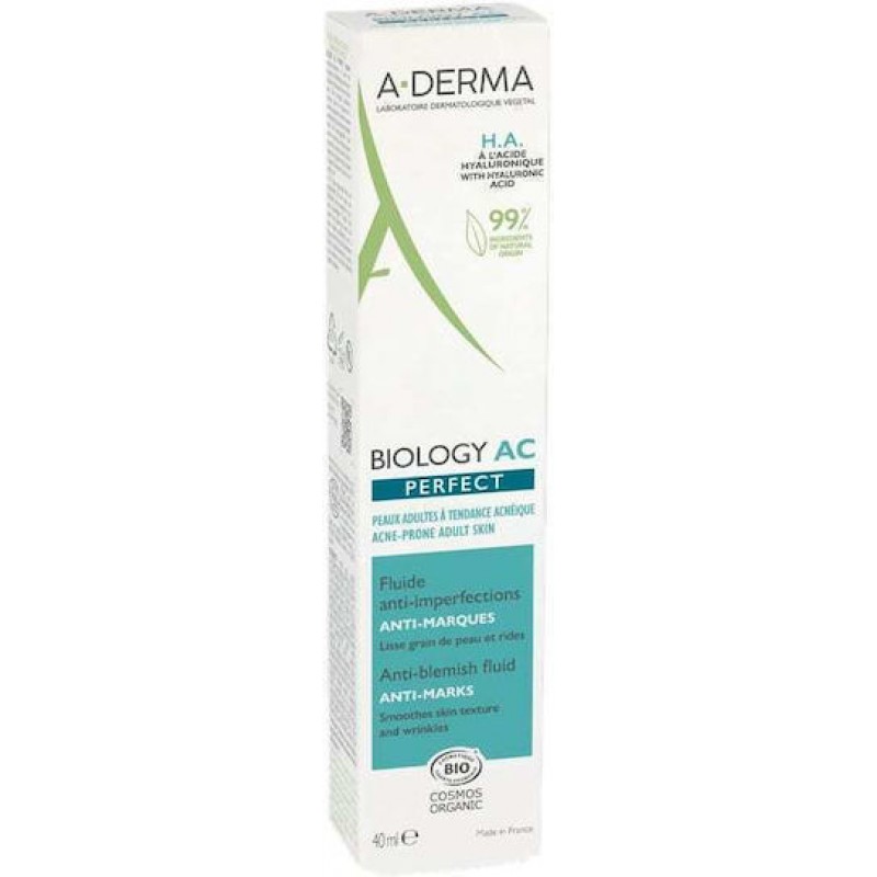 A-Derma Biology AC Light Αντιγηραντική & Ρυθμιστική Κρέμα Προσώπου Ημέρας κατά των Ατελειών 40ml