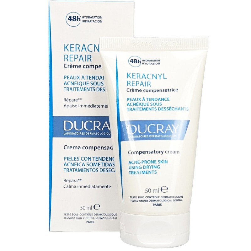 Ducray Keracnyl Repair 48ωρη Κρέμα Προσώπου κατά της Ακμής με Νιασιναμίδη 50ml