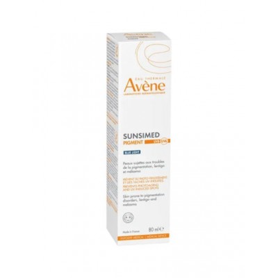 Eau Thermale Avène Sunsimed Pigment Blue Light Αδιάβροχη Αντηλιακή Κρέμα Προσώπου SPF50+ 80ml