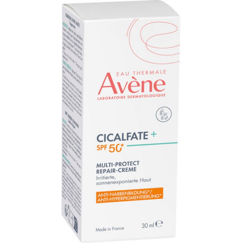 Eau Thermale Avène Cicalfate+ 24ωρη Ενυδατική & Αναπλαστική Κρέμα Προσώπου Ημέρας με SPF50 με Πανθενόλη 30ml