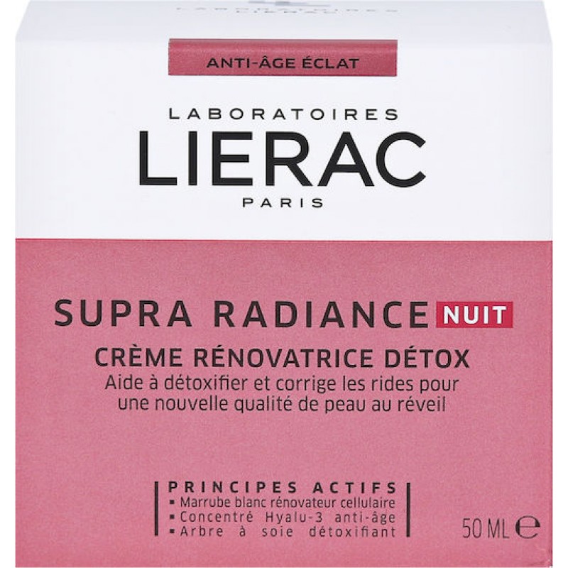Lierac Supra Radiance Nuit Creme Renovatrice Detox 50ml