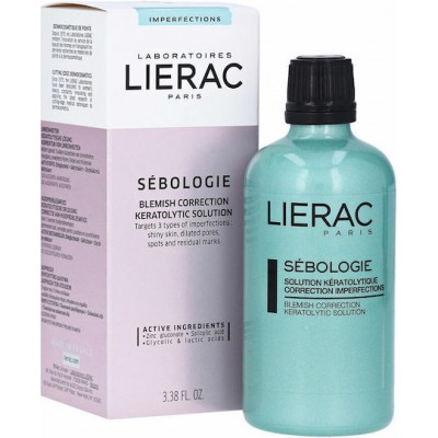 Lierac Sebologie Blemish Correction Keratolytic Solution Λοσιόν Τόνωσης Προσώπου για Ακμή 100ml