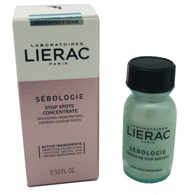 Lierac Sebologie Blemish Correction Stop Spots Concentrate Ενυδατικό Serum Προσώπου για Ακμή & Πανάδες 15ml