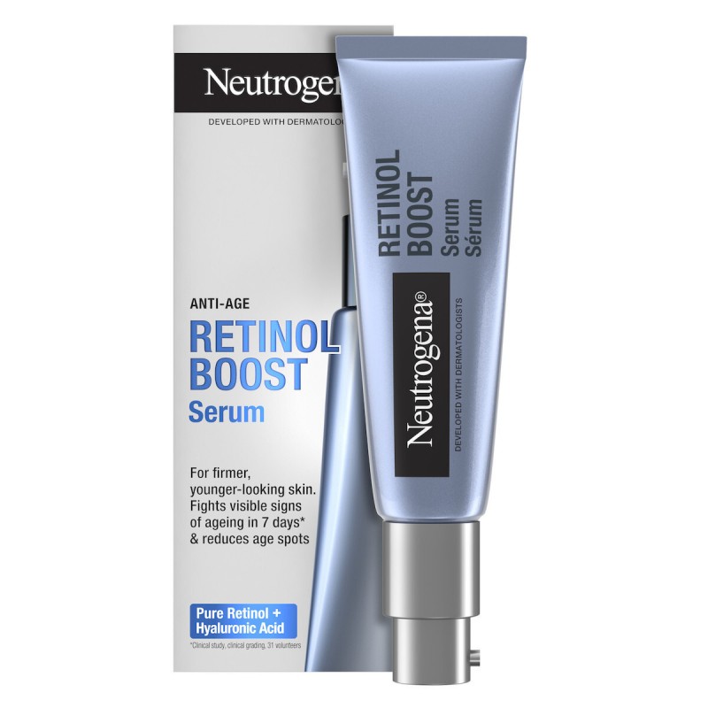 Neutrogena® Retinol Boost Serum Αντιγηραντικός Ορός Προσώπου Με Καθαρή Ρετινόλη 30ml