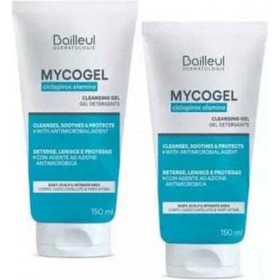 Bailleul Laboratoires Mycogel Αφρόλουτρο σε Gel με Υαλουρονικό Οξύ Ενυδατικό 2x150ml