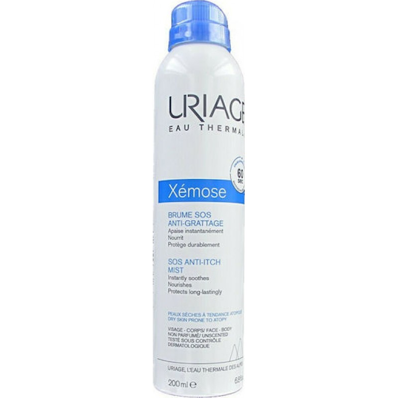Uriage Xemose Sos Anti-Itch Mist Face Mist Τόνωσης Προσώπου με Ιαματικό Νερό 200ml