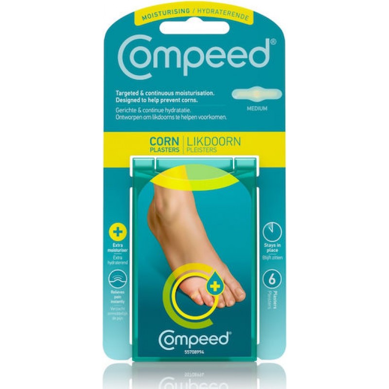 Compeed Επιθέματα με Gel για τους Κάλους Medium 6τμχ