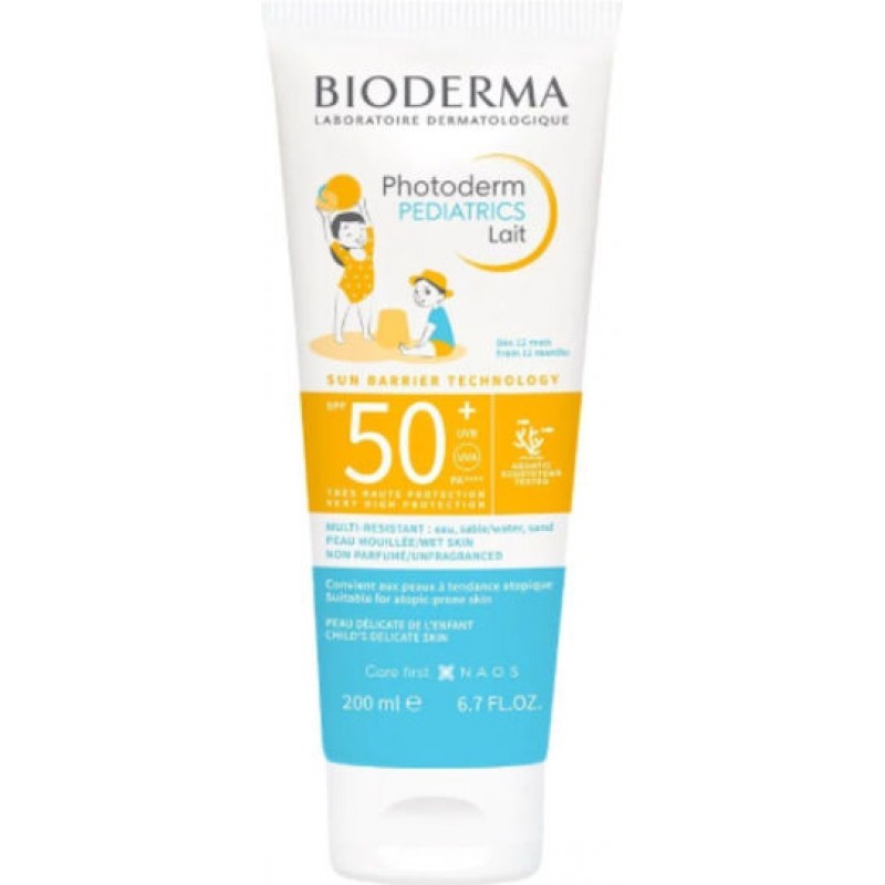 Bioderma Photoderm Pediatrics SPF50 Αδιάβροχο Παιδικό Αντηλιακό Γαλάκτωμα για Πρόσωπο & Σώμα 200ml