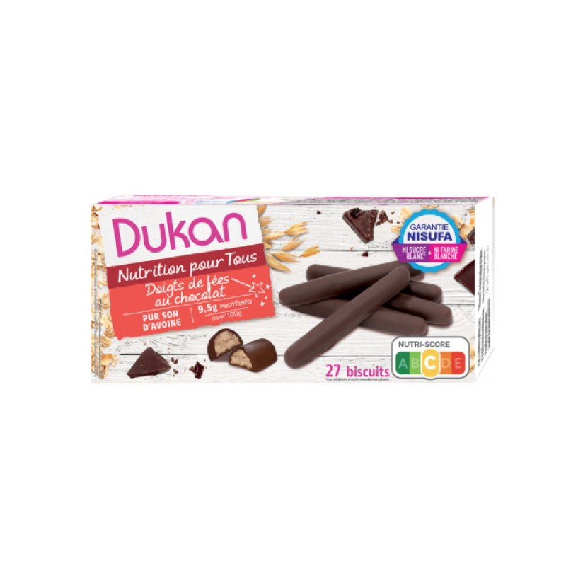 Dukan Μπισκότα Βρώμης με Επικάλυψη Μαύρης Σοκολάτας 150gr