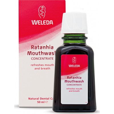 Weleda Rathania Mundwasser Στοματικό Διάλυμα για την Ουλίτιδα & κατά της Κακοσμίας 50ml