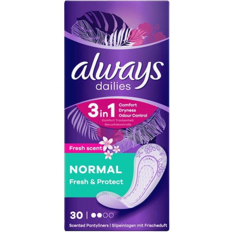 ALWAYS Dailies Fresh & Protect Normal 30τμχ