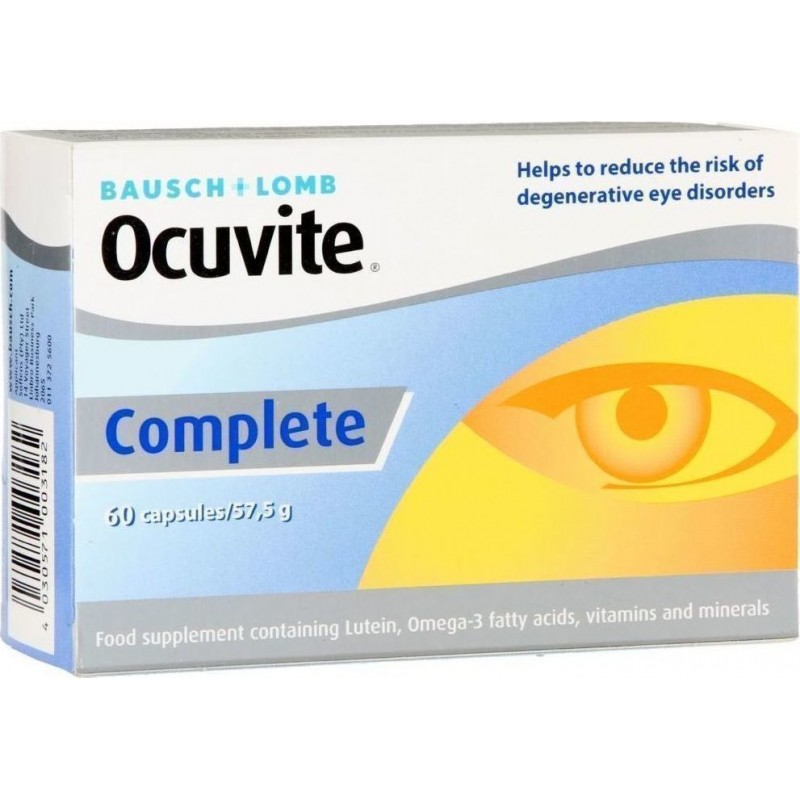Bausch & Lomb Ocuvite Complete 60 Κάψουλες Bausch & Lomb Ocuvite Complete 60 Κάψουλες