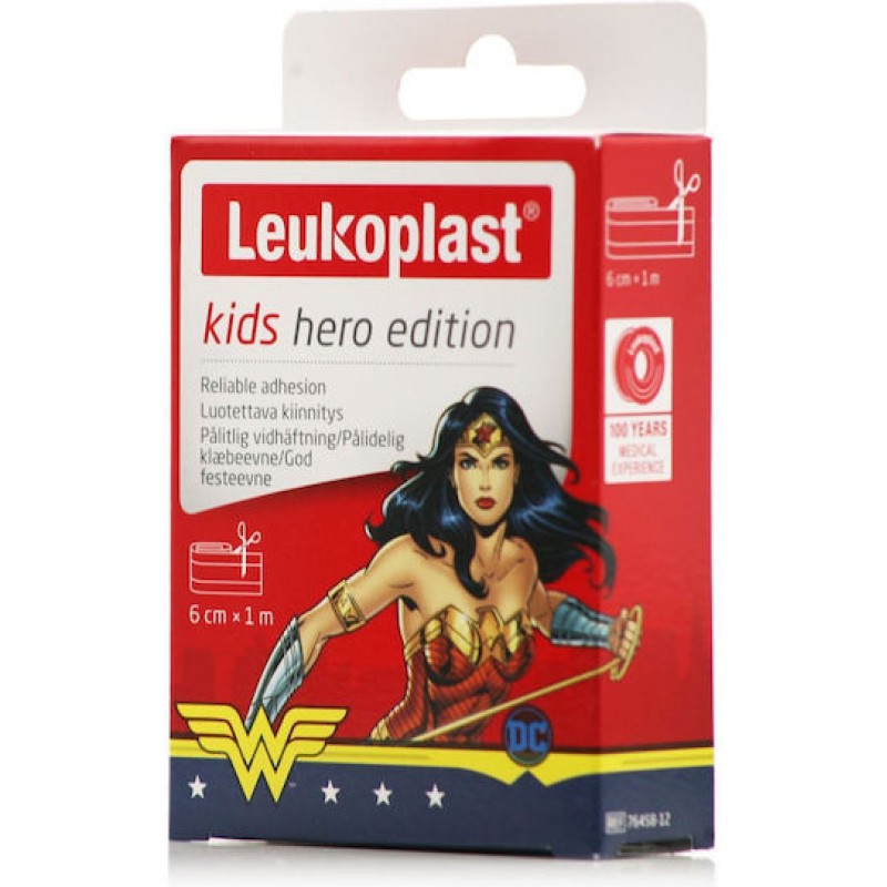 Leukoplast Kids Hero Edition Wonderwoman Παιδικό Επίθεμα 6mx1m Leukoplast Kids Hero Edition Wonderwoman Παιδικό Επίθεμα 6mx1m
