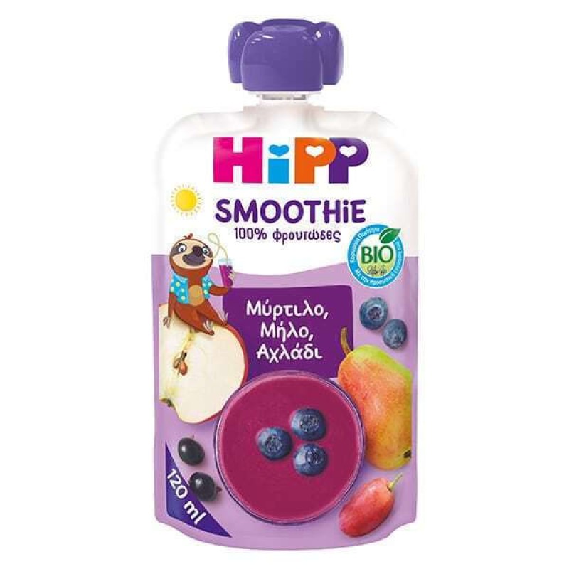 HIPP SMOOTHIE ΜΥΡΤΙΛΟ ΜΗΛΟ ΑΧΛΑΔΙ 12+ ΜΗΝΩΝ 120ML HIPP SMOOTHIE ΜΥΡΤΙΛΟ ΜΗΛΟ ΑΧΛΑΔΙ 12+ ΜΗΝΩΝ 120ML